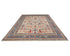 9x12 Gray Blue Aryana Afghan Hand Knotted Veg Dye Wool Area Rug
